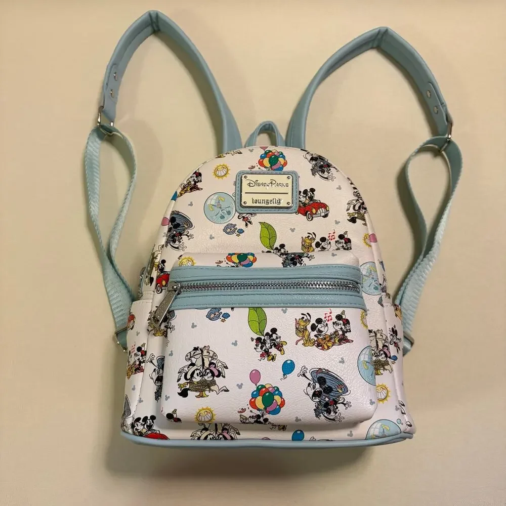 Disney Parks Loungefly Mickey & Minnie’s Runaway Railway Mini Backpack